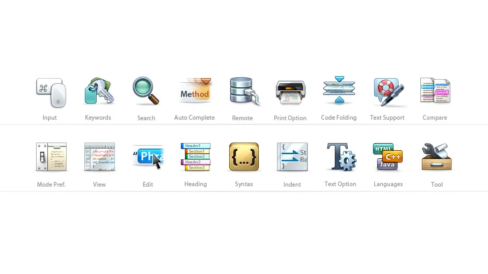 アイコンデザイン制作例〜miテキストエディタ2