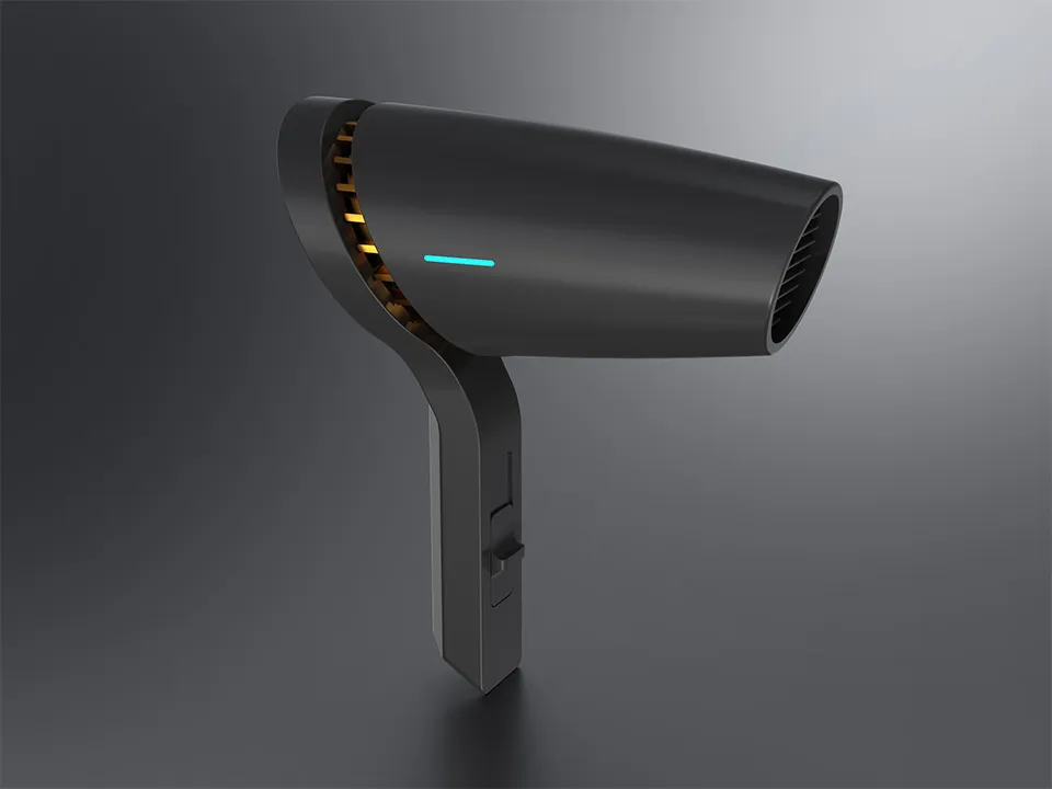 プロダクトデザイン制作例〜ヘアードライヤー1